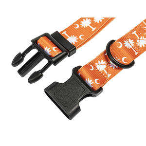 Nouvelle innovation personnalisée en vente en gros collier de luxe mignon pour animaux de compagnie en polyester de sublimation double face avec collier de <span class=keywords><strong>chien</strong></span> réglable - Product Image 2