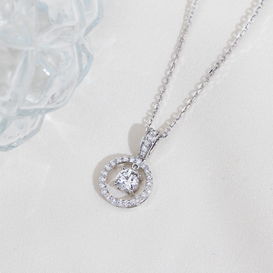 Collier tennis pour femme Messi Jewelry Customized MSN-994, diamant blanc rond de 9 carats cultivé en laboratoire, modèle tendance. - Product Image 2