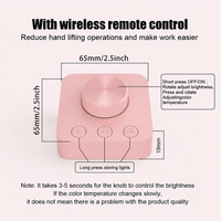 Barre lumineuse rose pour écran d'ordinateur, lampe de bureau LED à commande tactile USB, 440 mm en aluminium, Ra92 dimmable, 2700-6500K