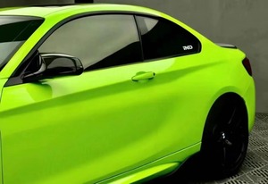 Gloss <strong>Fluorescent</strong> Green Car Wrap Film PVC Auto <strong>Vinyl</strong> <strong>Color</strong> Change Material Anti-Scratch Protection Function - Product Image 5