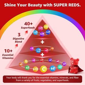 Vitadiscovery סוכר חינם סופר מגומי תוספת למבוגרים 40 + שטחי פוליפנול סלק שורש אבקת תמיכה נוגדת חמצון - Product Image 4