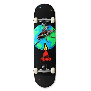 YAFEN berkualitas tinggi profesional carver pool powell peralta lot blank skateboard deck untuk seni penuh dipped coklat kosong 10.0 inci