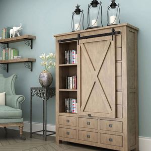 WEKIS Brass/Steel Barn Door Hardware System with Screw Installation for Bedroom & Outdoor Use-Modern Sliding Door - Product Image 5