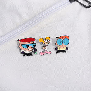 Amerikan Anime dexter'ın laboratuvar emaye broş özel baskılı peri tema sırt çantası rozeti yaka Pin ve giyim aksesuarları - Product Image 3