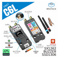Module de communication LoRa M5Stack Unit C6L à haute intégration prenant en charge Meshtastic