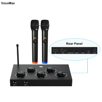 Mezclador de sistema de micrófono inalámbrico de Karaoke de fácil operación para Karaoke, KTV doméstico, fiestas grandes, música de DJ, bodas, uso en el aula