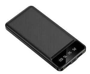 Estación de Carga Portátil Super Delgada de 10000 mAh con Batería de Litio-Polímero, Doble Puerto USB, Pantalla LED y Carga Rápida, Precio de Fábrica - Product Image 1