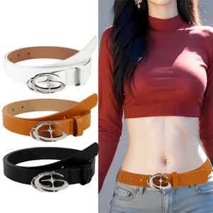 Cinturón de Cuero Sintético PU de Diseño Vintage, Delgado y Moderno, con Hebilla en Forma de Estrella, Venta al Por Mayor 2025 - Product Image 2