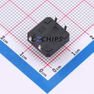 HX B3F-4055-Y Tactile Switch Through hole-4P,11.8x11.8mm Switch Single Pole Single Throw Square Button 2.5N Through Hole - Product Image 2