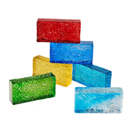 Vente en gros brique de verre solide de 8x4x2 pouces-Options de couleur personnalisées pour les cloisons commerciales et les écrans de confidentialité