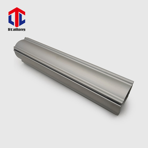6063 T5 T6 50x50 ekstrüde yuvarlak kare alüminyum alaşımlı profil boruları silindir tüp özel eloksal muhafaza alüminyum yuvarlak kutu - Product Image 3