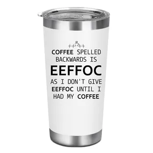 20oz termos dinding ganda vakum terisolasi cangkir Tumbler kopi dija mundur adalah effoc cangkir kopi perjalanan tutup sedotan