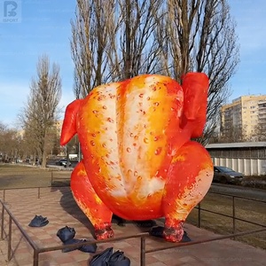 Modèle alimentaire gonflable géant de poulet rôti, dinde rôtie, poulet grillé pour décoration d'événements, points de vente et salons culinaires - Product Image 3