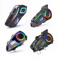K19 Motosiklet Kaskı Kulaklığı 4K Kamera DVR Video Kaydedici IP65 60H RGB Işık GPS Destekli Özel Logo Kask Kulaklığı