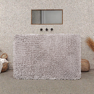 Tapis de salle de bain en tissu chenille vert foncé moderne, très vendu, imperméable, antidérapant, résistant aux taches, touffeté, pour la maison et l'hôtel - Product Image 3