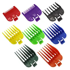 Plastic Sets Clipper Trimmber Guards Barber Metal Guard Hair Set Combs Guide Comb