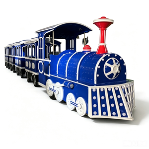 Tren Turístico Eléctrico Sin Rieles, Vagón Espacioso con Múltiples Asientos y Simulación de Vapor para Operaciones Comerciales en Zonas Turísticas - Product Image 5