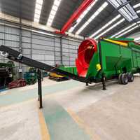 Trommel de compostage mobile haute capacité pour la terre de surface, économique