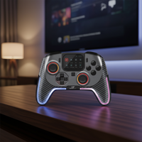 Control de Juego GAMINJA de Alta Gama con Pantalla, Luz RGB, Giroscopio de 6 Ejes, Botón Turbo, Joystick Inalámbrico para Switch 2