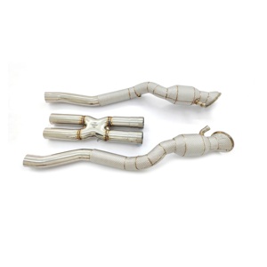 CSZ bajante para <span class=keywords><strong>Ferrari</strong></span> F12/<span class=keywords><strong>FF</strong></span>/812 V12 alto flujo Sport CAT bajantes escape x-pipe - Product Image 1