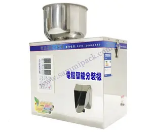 Mesin pengemas dan penimbang teh skala kecil otomatis kelas semi-otomatis Manual untuk pengisian minuman bubuk