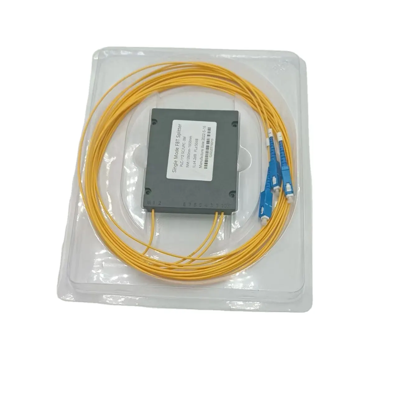 Séparateur de fibre optique G657A1 équipement de fibre optique à pointe d'extrémité de fibre optique 1*2 1*4 1*8 1*16 1*32 1*64 séparateur PLC