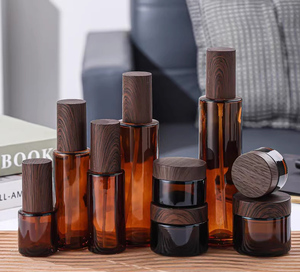 Xinrunjin Travel Portable Separate Essential <b>Oil</b> Screw Cap Tea-Colored Light-Proof Glass Press <b>Spray</b> Bottle - Product Image 2