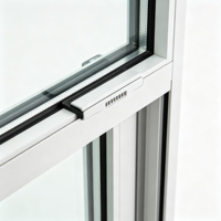 Porte d'entrée extérieure isolée en aluminium à rupture de pont thermique, double vitrage, résistante aux intempéries, pour maisons résidentielles