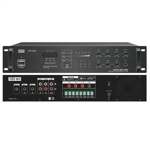 Volumen de control individuales Pre-amplificador con FM + USB + tiempo + Control Remoto + 4 zonas 100W