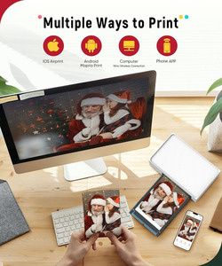 เครื่องพิมพ์ภาพถ่าย M100 ขนาด 4x6 นิ้ว เชื่อมต่อ Wi-Fi พิมพ์ภาพถ่ายได้ 20 แผ่น พิมพ์ภาพสีเต็มรูปแบบ ใช้กับโทรศัพท์ iPhone และ Android - Product Image 6