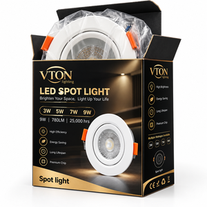 Spot encastré LED miniature à focalisation réglable 3W 5W 7W 9W 12W pour plafond intérieur, lumière descendante <span class=keywords><strong>3000K</strong></span> - Product Image 3