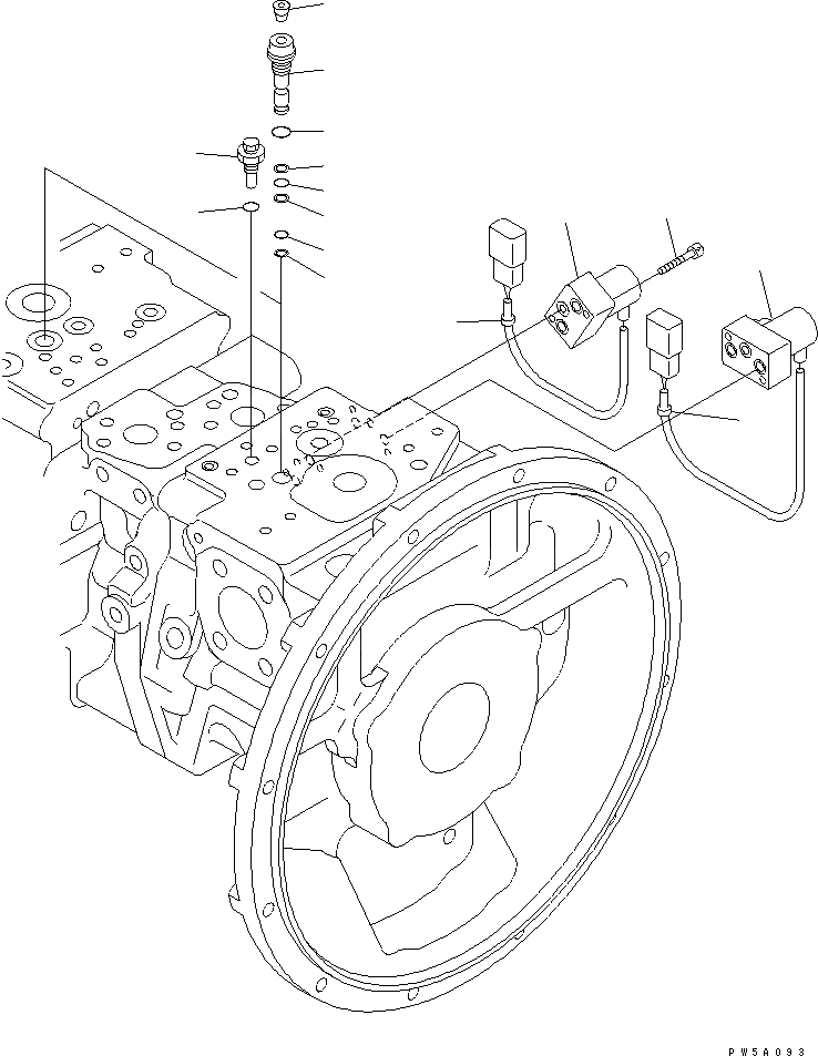 Комплекты для ремонта PC200-7 PC200-8 экскаватора клапана соленоида 702-21-57500 KOMATSU гидравлические 3