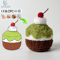 UYEAH OEM/ODM Conception personnalisée Poupée porte-clés en peluche souple en forme de frites, cola, lait, gâteau, jouet en peluche alimentaire, cadeau pour sac