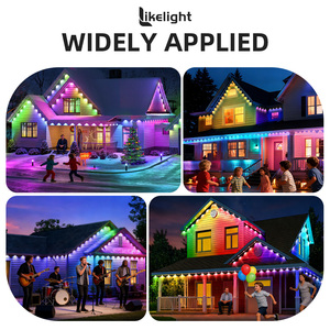 Éclairage extérieur permanent UL CE FCC RoHS 30mm RGBW LED Pixel Puck Light UCS2904 pour Noël, les fêtes, les maisons, les avant-toits et les corniches - Product Image 6