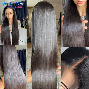 Meilleure vente 100% Original femmes longue ligne droite cheveux humains avant de lacet perruques sans colle <span class=keywords><strong>Afro</strong></span> Style vendeurs en gros HD couleur - Product Image 3