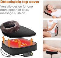 Masseur de pieds chauffant Shiatsu pour les pieds, le dos et les jambes, machine de massage par pétrissage profond avec housse lavable, chauffe-pieds