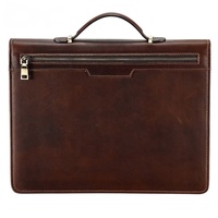 Porte-documents en cuir véritable pour homme, sacoche vintage pour ordinateur portable, sac de travail de bureau avec poignée supérieure, vente en gros