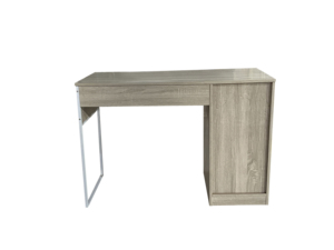 Escritorio de oficina para el hogar de estilo moderno, escritorio de ordenador con 2 Estantes abiertos y almacenamiento, hecho de tablero de melamina duradero y metal - Product Image 4