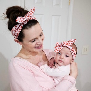 Accesorios para el Cabello de Niños Populares, Juego de Diademas Elásticas para Bebés, Diseño Combinado para Niñas y Mamás - Product Image 3