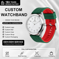 Bracelet de montre en silicone souple OEM ODM, vente directe usine, sport, étanche, élastique, durable, bracelet de remplacement pour smartwatch