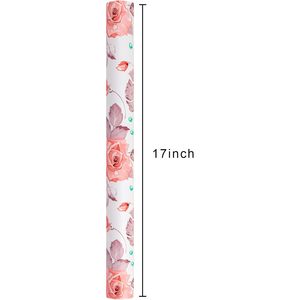 Rollo de Papel de Regalo con Diseño Floral MAYPLUSS, 17 Pulgadas x 33 Pies, Diseño Floral de Lujo para Regalos de Cumpleaños, Bodas y San Valentín - Product Image 6