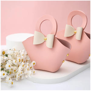 Anillo creativo portátil <span class=keywords><strong>de</strong></span> piel sintética para bodas, caja <span class=keywords><strong>de</strong></span> dulces, nuevo lazo, caja <span class=keywords><strong>de</strong></span> regalo <span class=keywords><strong>de</strong></span> boda para invitados - Product Image 2