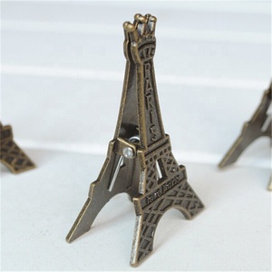 Corea papelería Vintage <span class=keywords><strong>Effiel</strong></span> Tower Paris Metal Memo Clips de papel para fotos suministros de oficina - Product Image 1