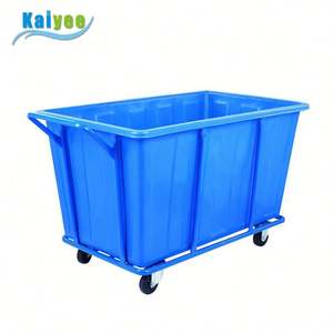 Industriële wasserij stomerij trolley levering karren <span class=keywords><strong>plastic</strong></span> wasserette winkelwagen voor hopital hotel kledingstuk fabriek - Product Image 2