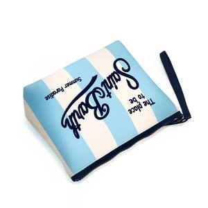 Borsa da Trucco in Neoprene con Logo Personalizzato e Chiusura a Cerniera, Impermeabile, Grande da Viaggio, Pochette da Toilette per Donna per Uso Esterno - Product Image 2