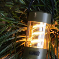 Mini lanterne de camping avec haut-parleur Bluetooth, trépied, support magnétique, étanche, blanc chaud, rechargeable pour l'extérieur