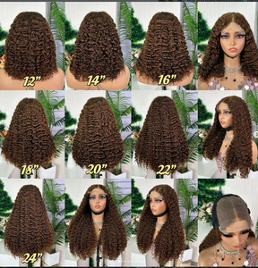 Closure Burmese Curly <b>Wig</b> Super Double Drawn Quality - Product Image 5
