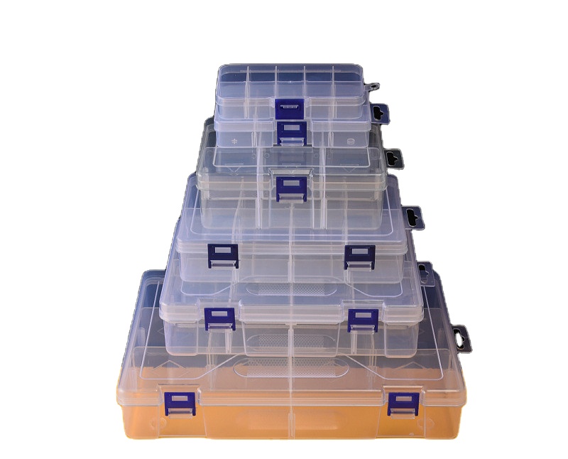 Organizer Box Clear Plastic Verstelbare Compartimenten Opbergcontainer Met Verwijderbare Verdelers Voor Kralen, Compartimentdoos