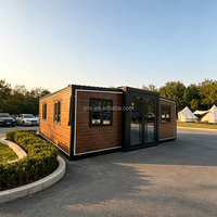 Maison préfabriquée pliable 2-3 chambres, maison mobile modulaire, mini-maison de luxe extensible en conteneur de 20, 30 ou 40 pieds