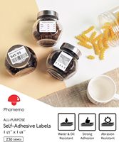 Étiquettes thermiques 40x30mm, 230 étiquettes/rouleau, compatibles avec Phomemo M110/M120/M200/M220/M221, pour codes-barres et expédition